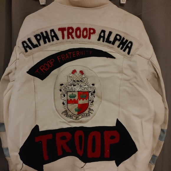 Vintage troop 1989 leather jacket - Picture 4 of 6